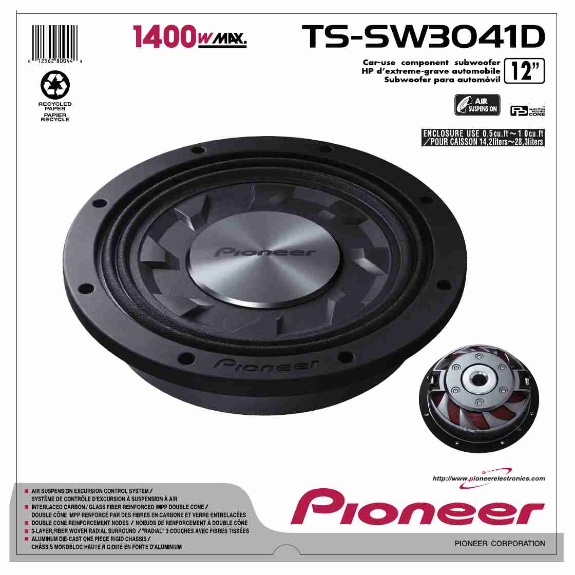 Pioneer Car Speaker TS-SW3041D-page_pdf